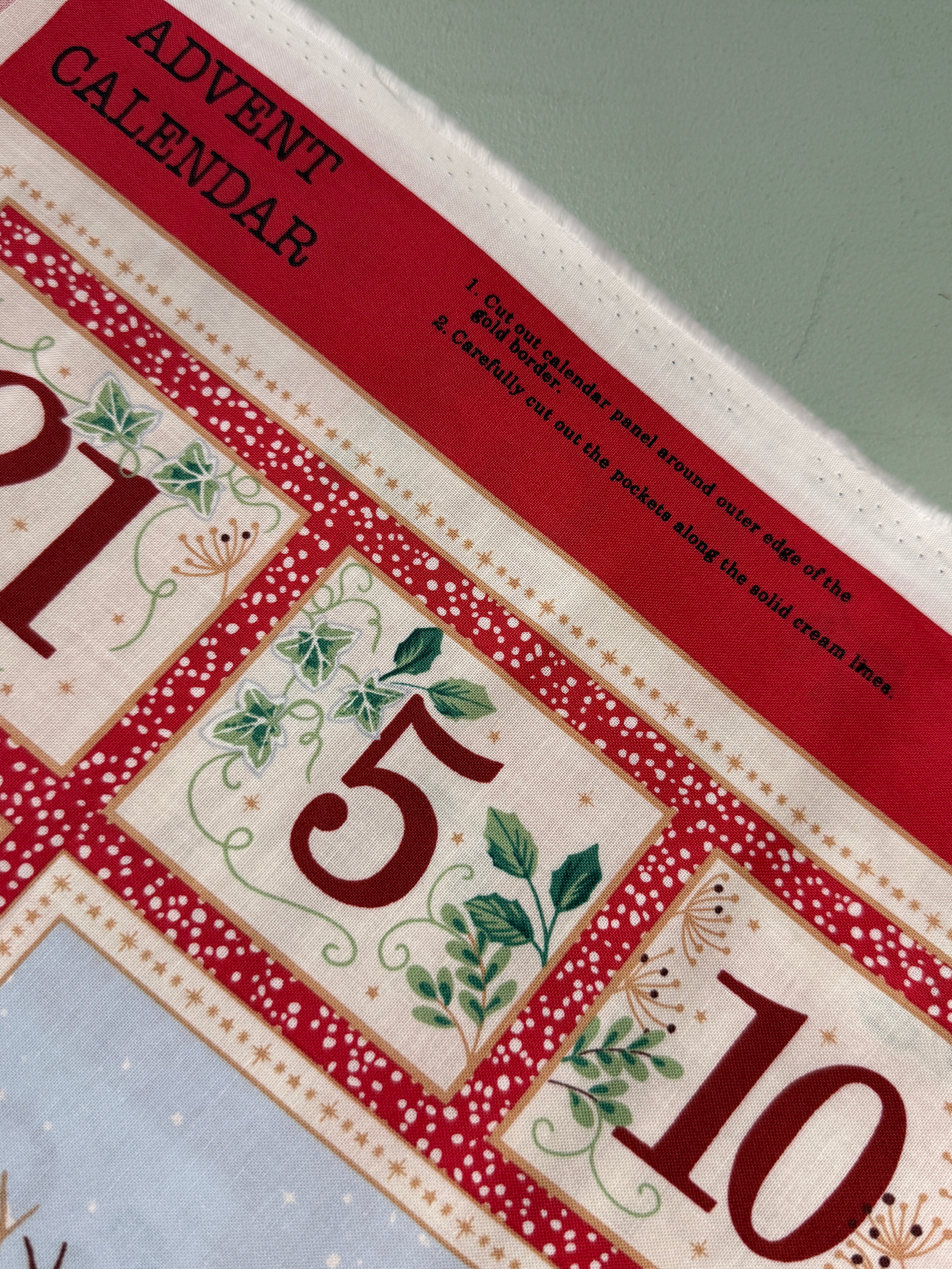 Country Christmas Advent Calendar By Makower UK