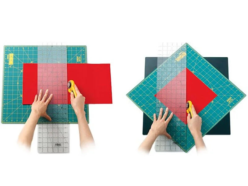 Rotating Cutting Mat 30cm x 30cm RM-30x30-RC - By Olfa