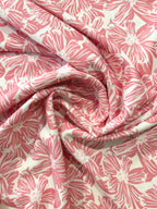 Pretty In Pink Viscose Linen Blend
