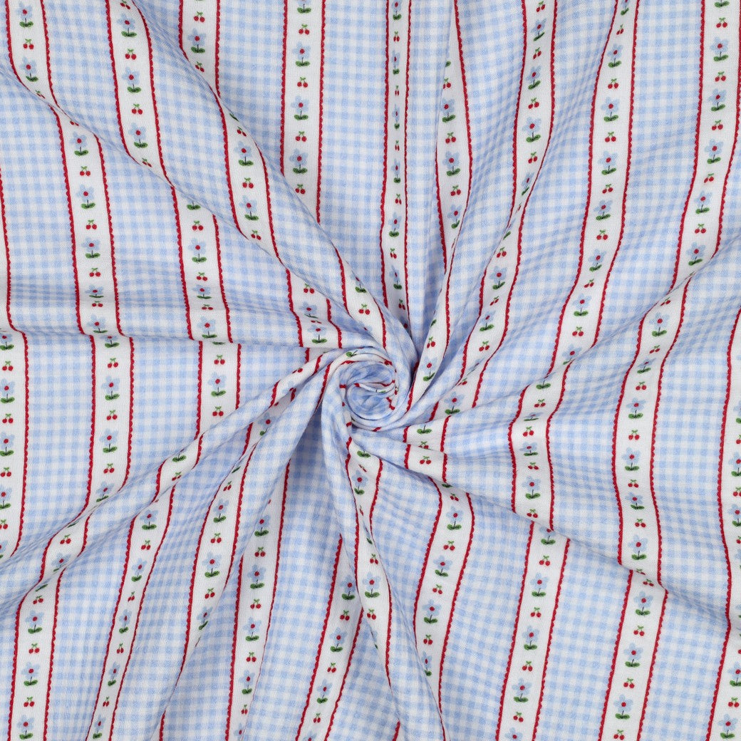Beatrice Gingham Stripe Double Gauze