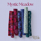 Mystic Meadow Floral Blue 2/10163B by Nancy Rink for Andover Fabrics