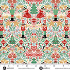 The Nutcracker - Sugar Plum Cream MU-229-Q - By Makower UK