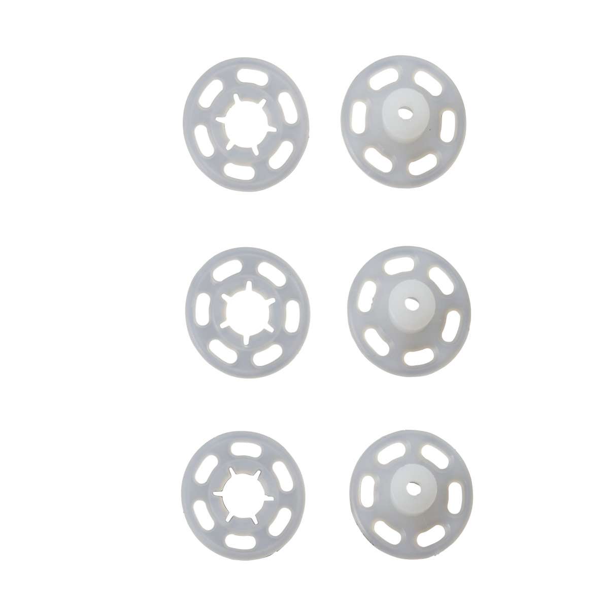 Prym 347153 Round, Plastic Snap Fasteners 21mm