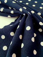 Tea Party Bubble Crepe - Navy By Lady McElroy