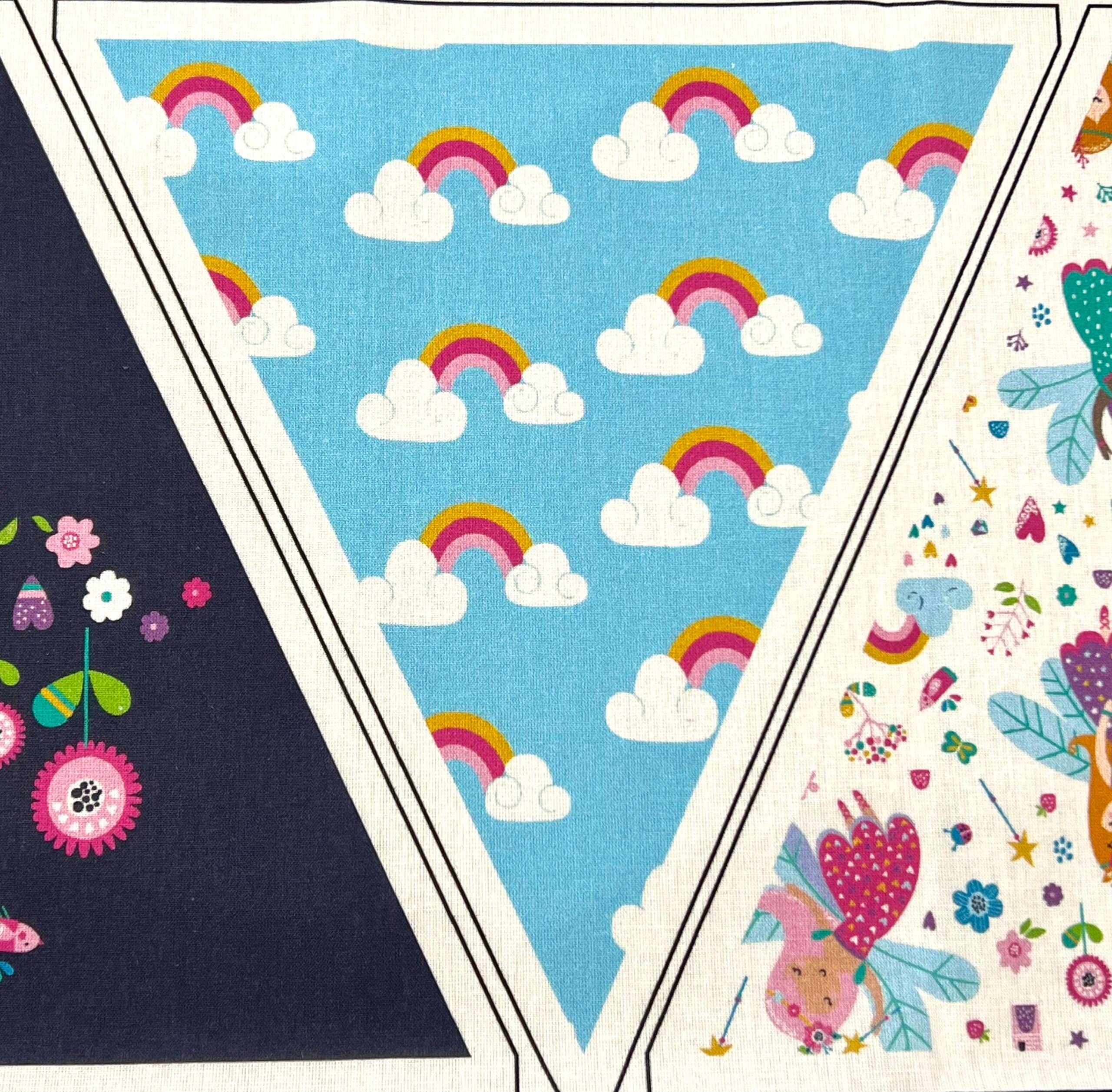 “I Do Believe In Fairies” Cotton Bunting Panel