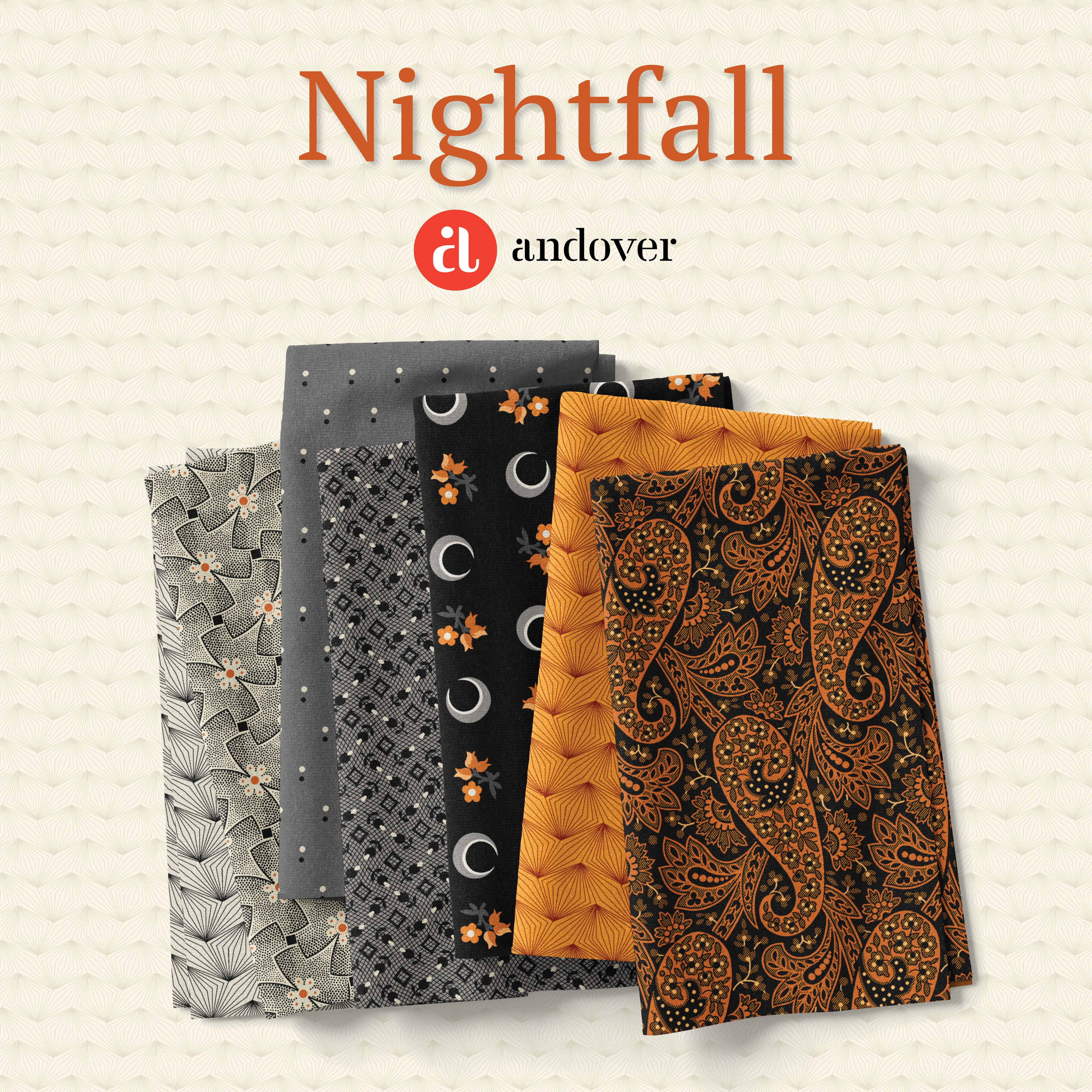 Nightfall - Paisley Black A-10203-K By Andover Fabrics