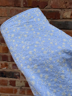 Blue And White Stripe Embroidery