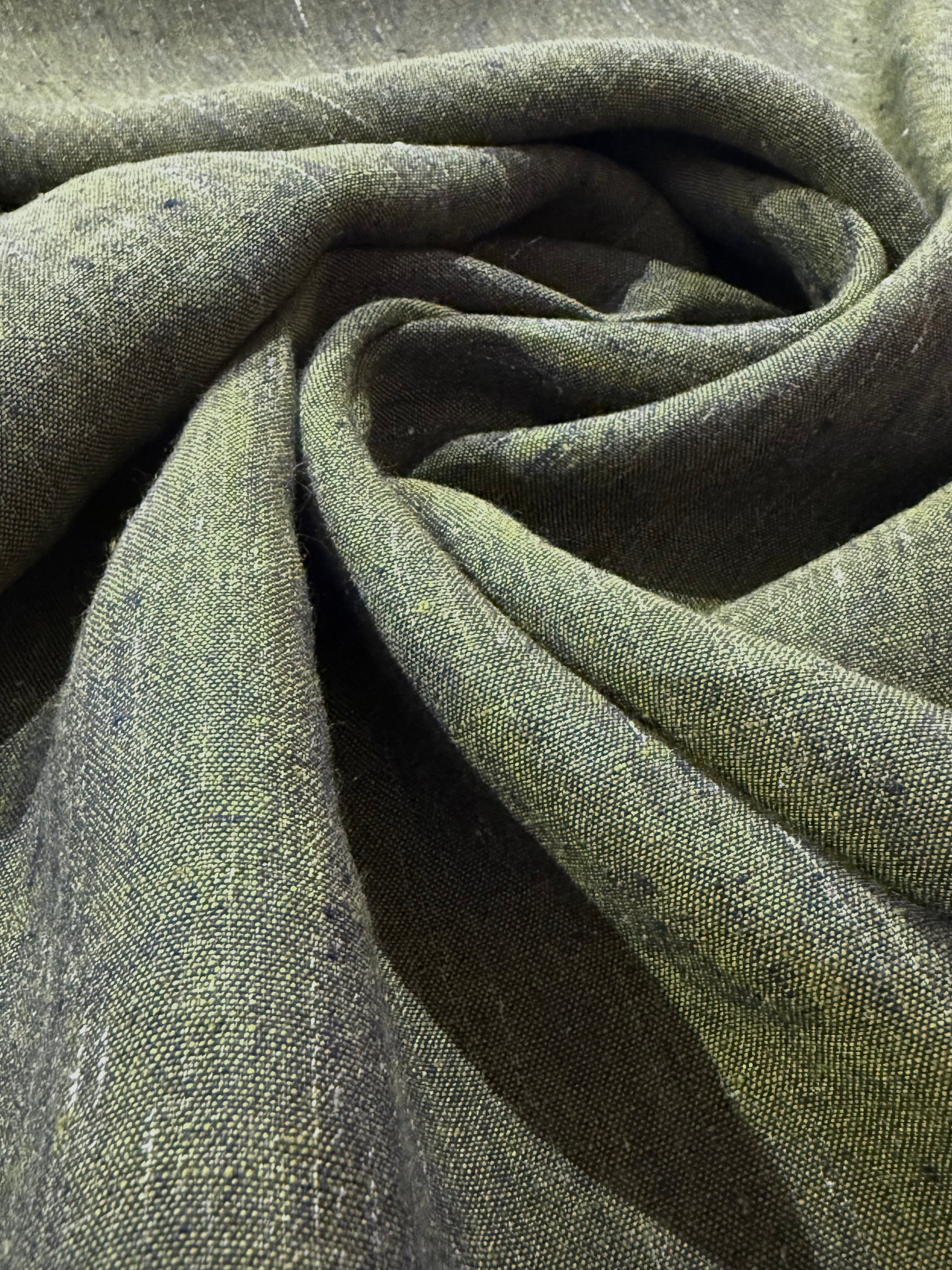 Sea-Drift Laundered Pure Linen - Mossy Forest