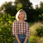 Red And Fuchsia Cotton Yarn Dyed Check