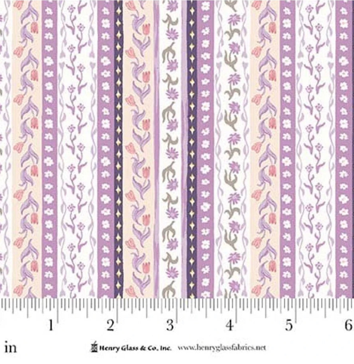 My Darling Unicorn - Small Wallpaper Stripe HG2278-52 By Karissa Schulten For Henry Glass