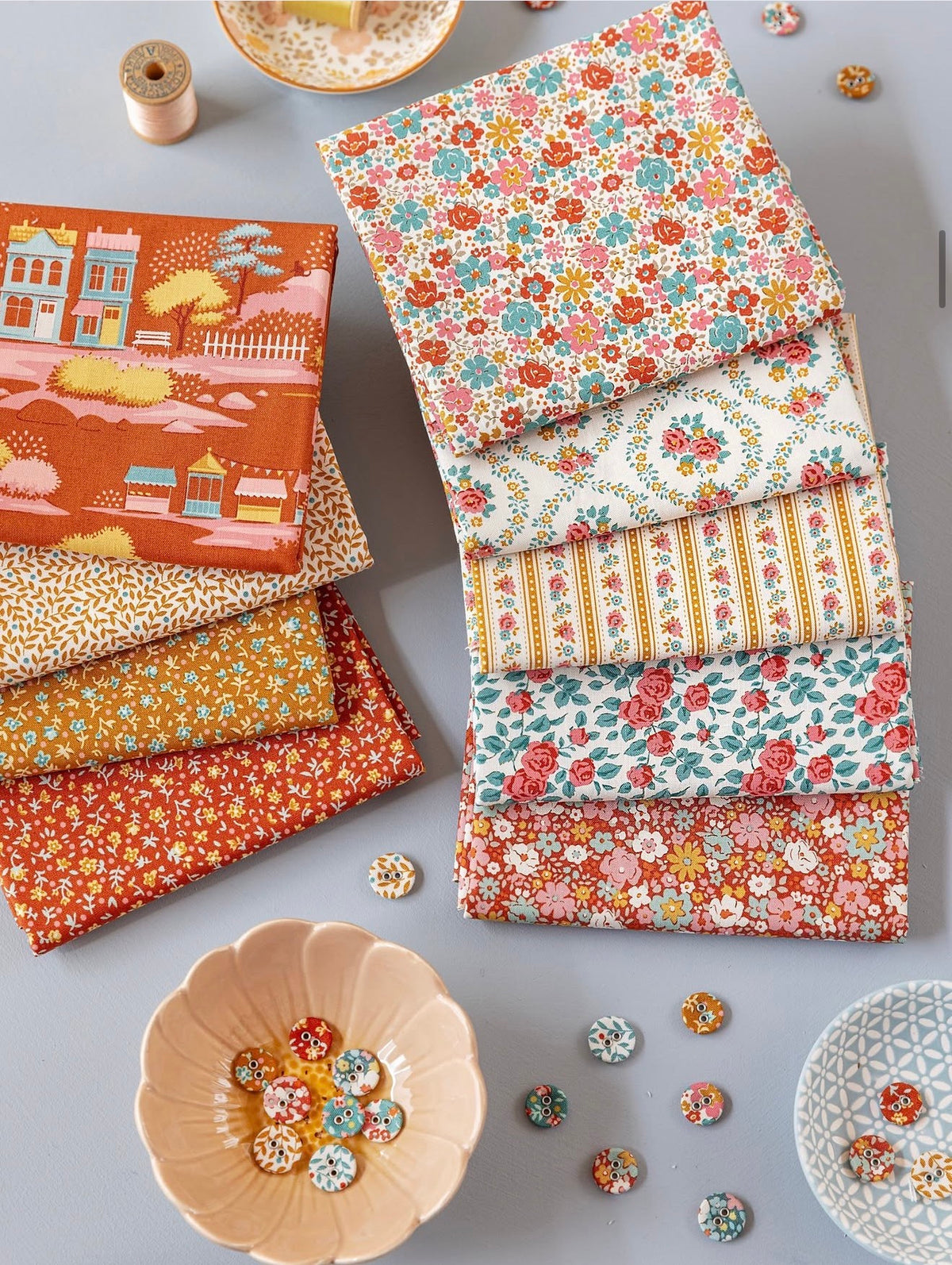 Village Life Fat Quarter Bundle – Autumn By Tilda