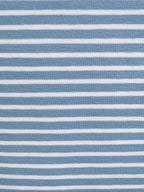 Yarn-Dyed Cotton Jersey Stripe - Pale Blue/White