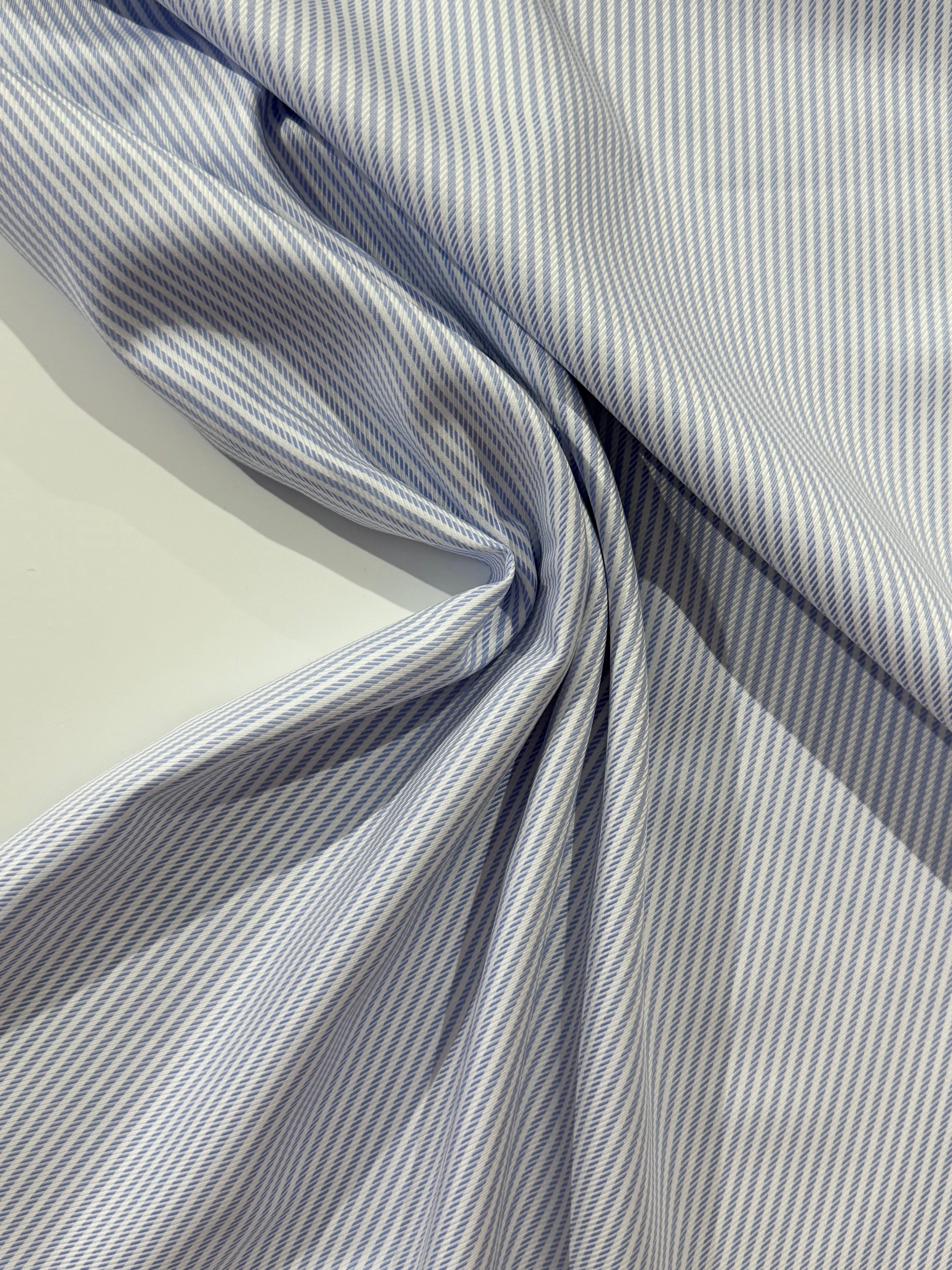 Ex Designer Deadstock Cotton - Sky Blue 90cm Remnant