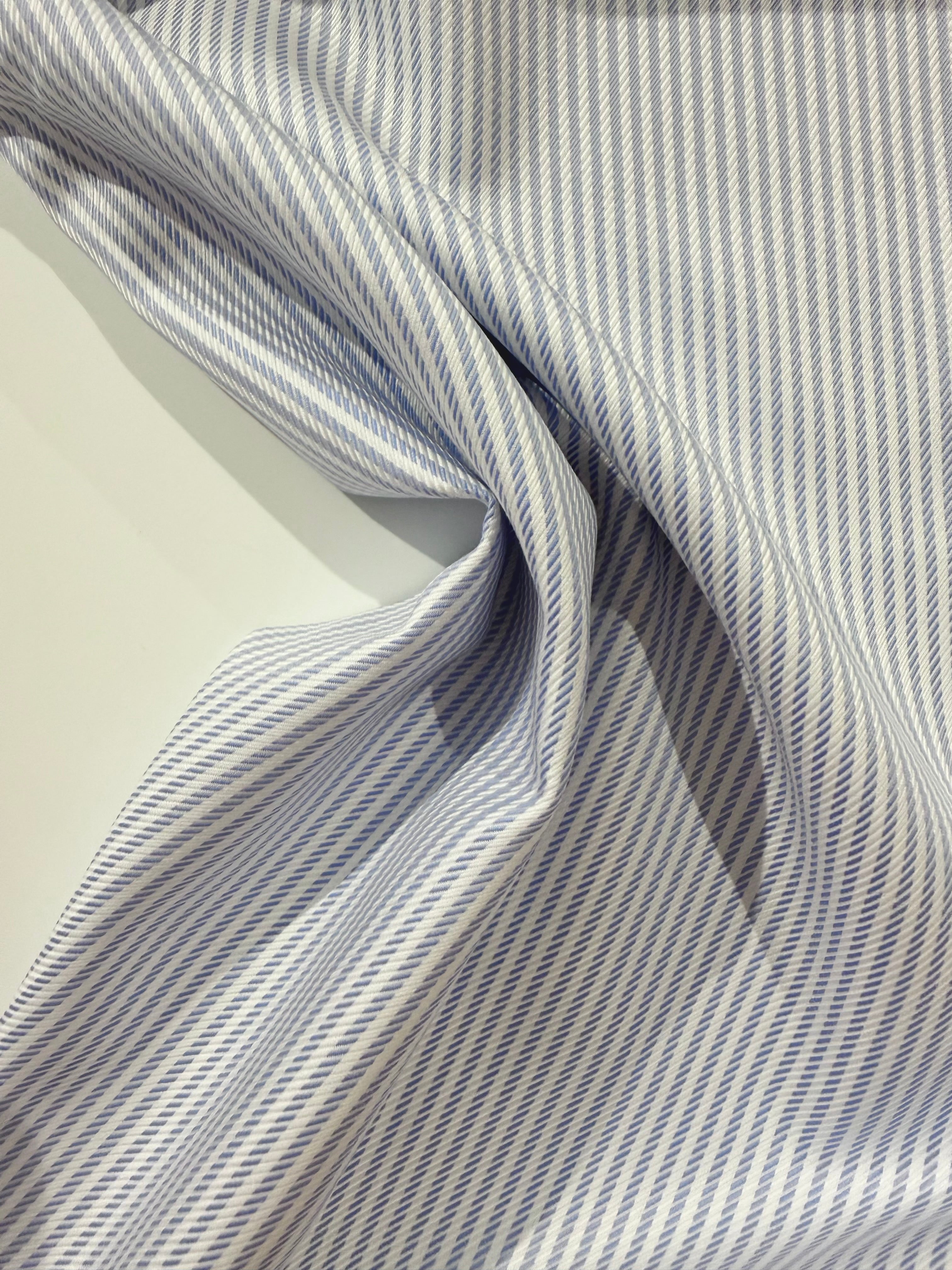 Ex Designer Deadstock Cotton - Sky Blue 90cm Remnant