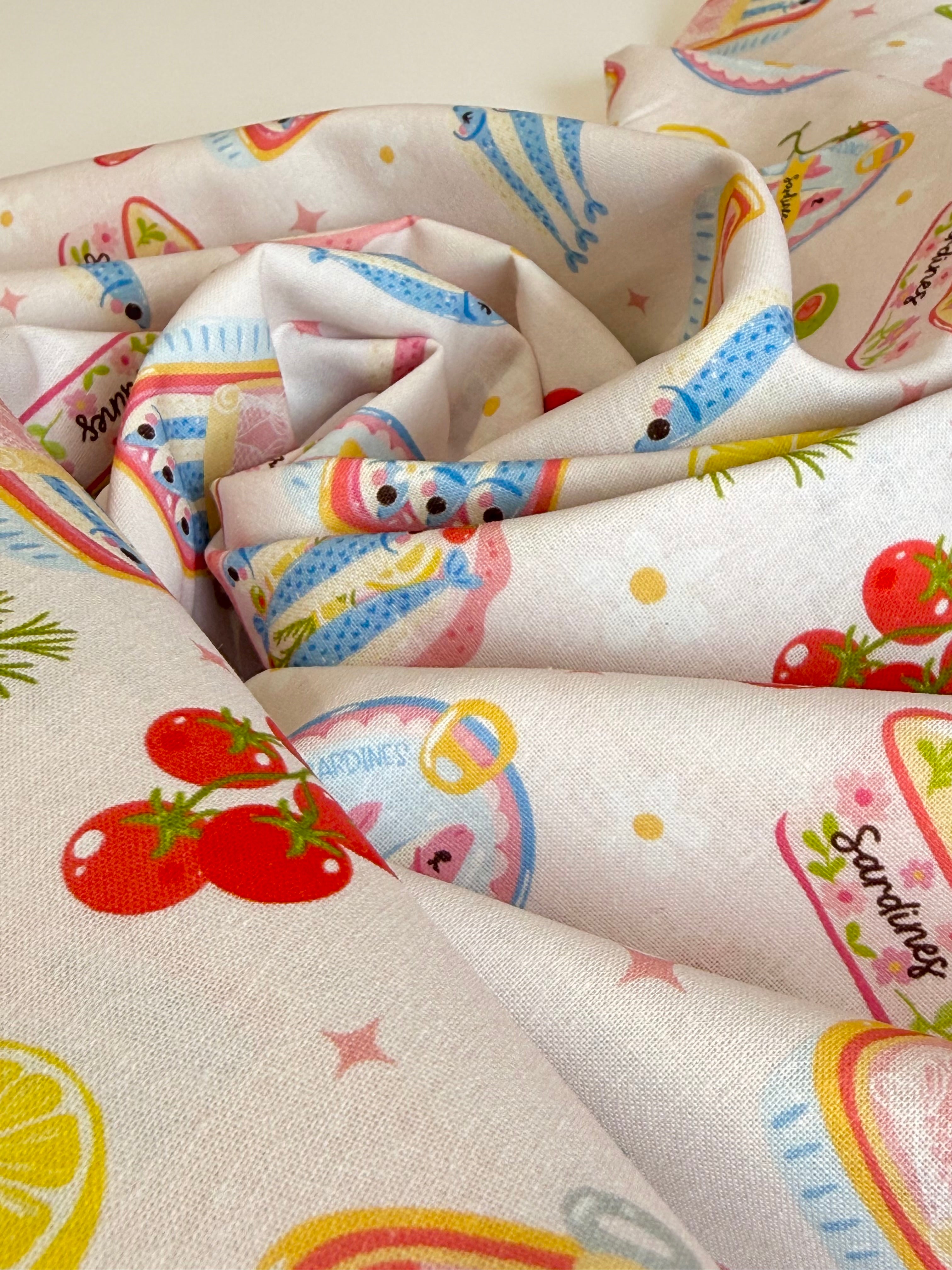 Sardine Picnic Cotton 95cm Remnant