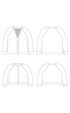 Cashmerette Fuller Cardigan Sizes 12-32