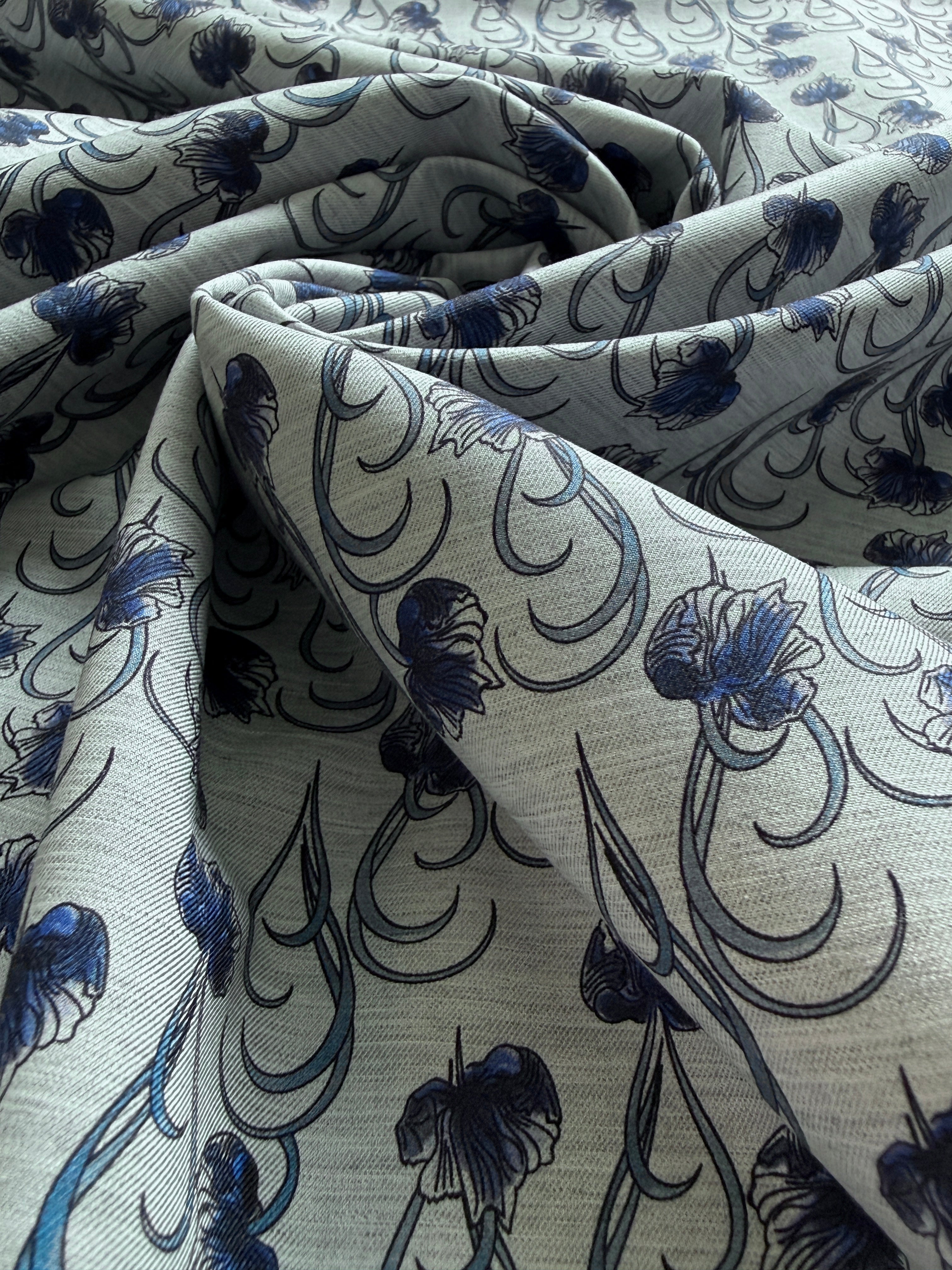 Art Nouveau Cotton Ex Designer Deadstock