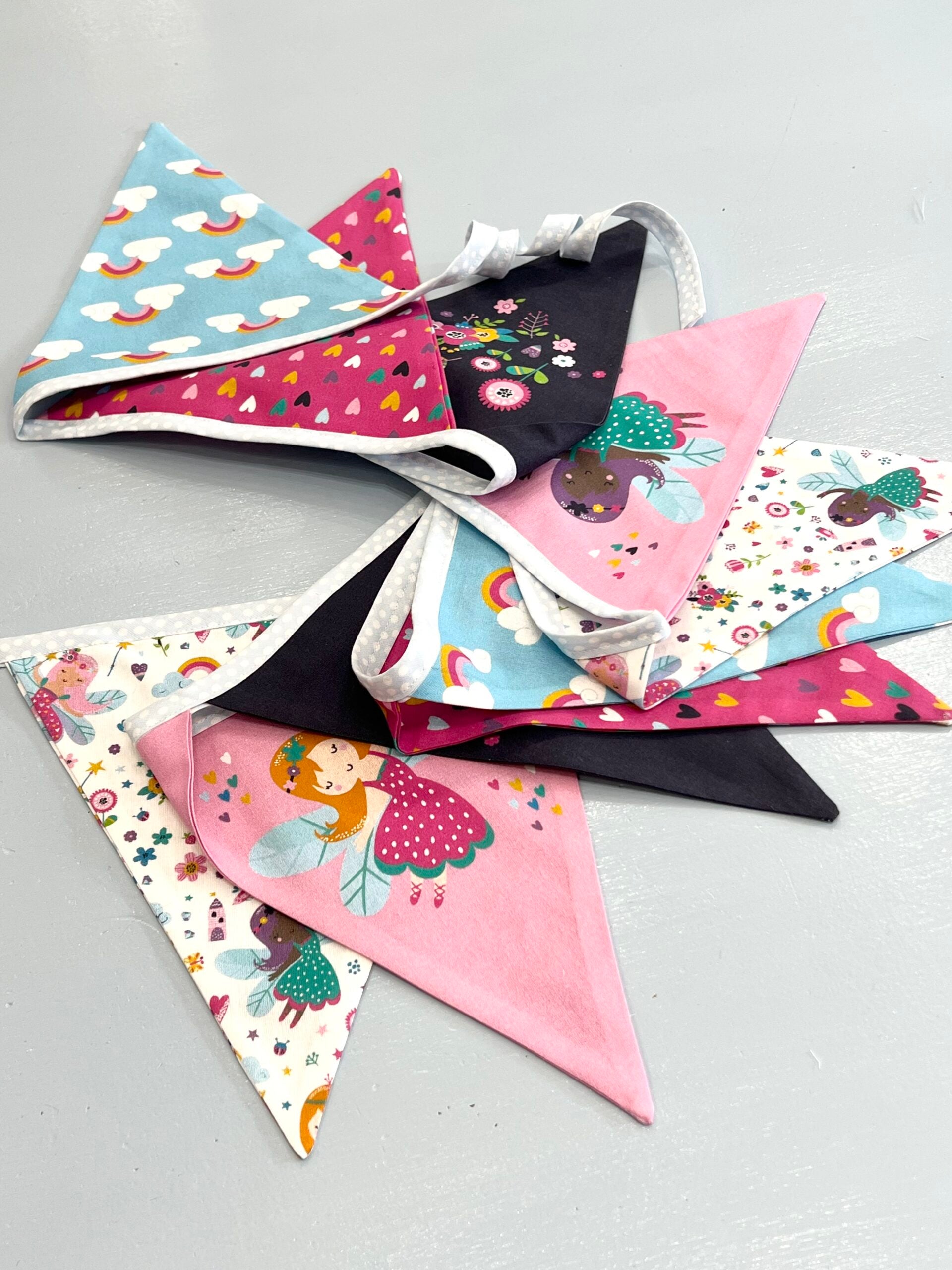 “I Do Believe In Fairies” Cotton Bunting Panel