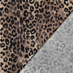Leopard Cotton Viscose Blend 1 Metre Remnant