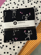 Ghostly Garden 5 Inch Charm Pack By KP Creates for Andover Fabrics