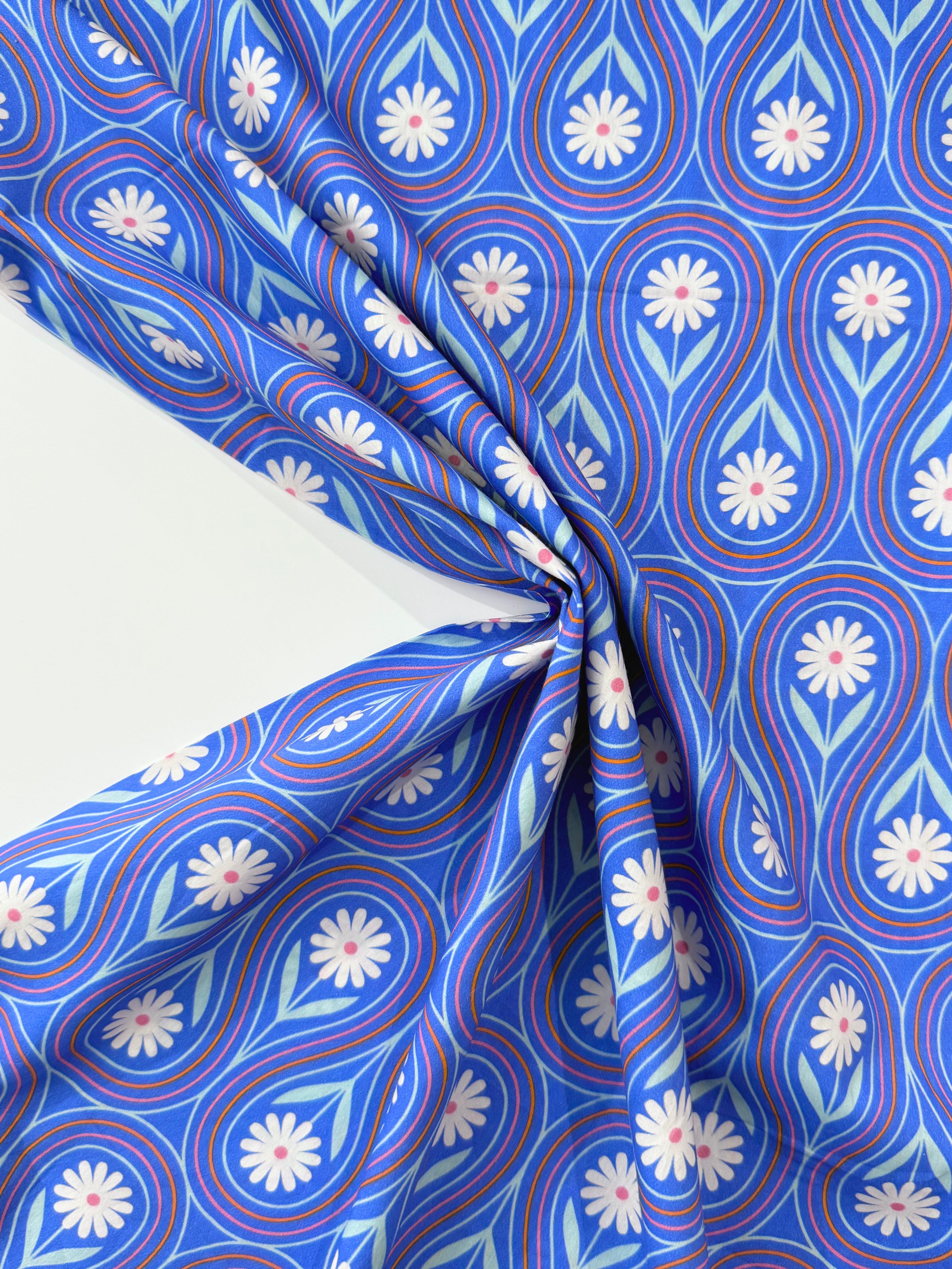 Peacock Daisy EXCLUSIVE - PURE 100% Organic Cotton By Lady McElroy