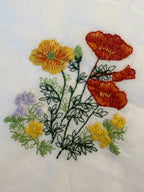 Embroidered Wildflower Cotton Voile