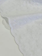 White Embroidered Cotton