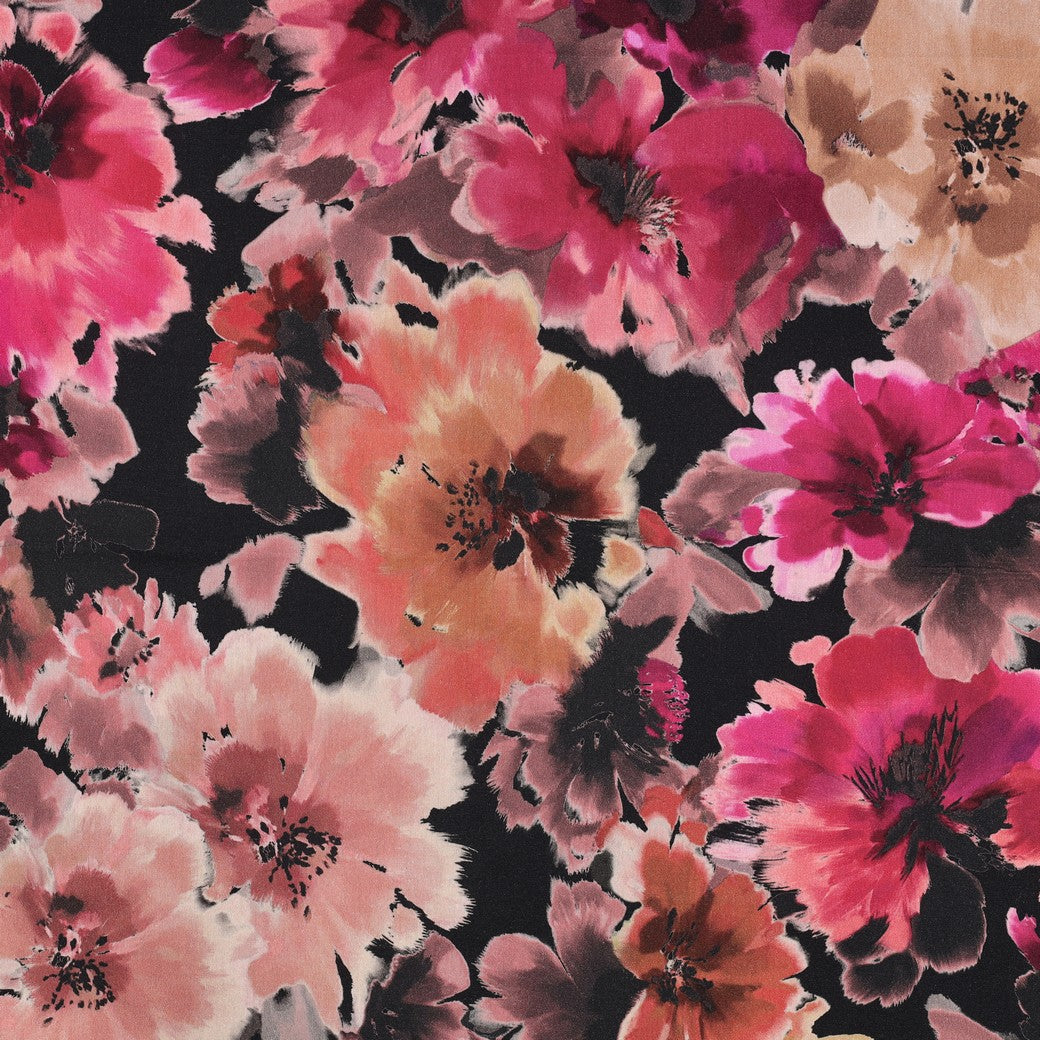 Paintbox Blooms Cotton Viscose Blend