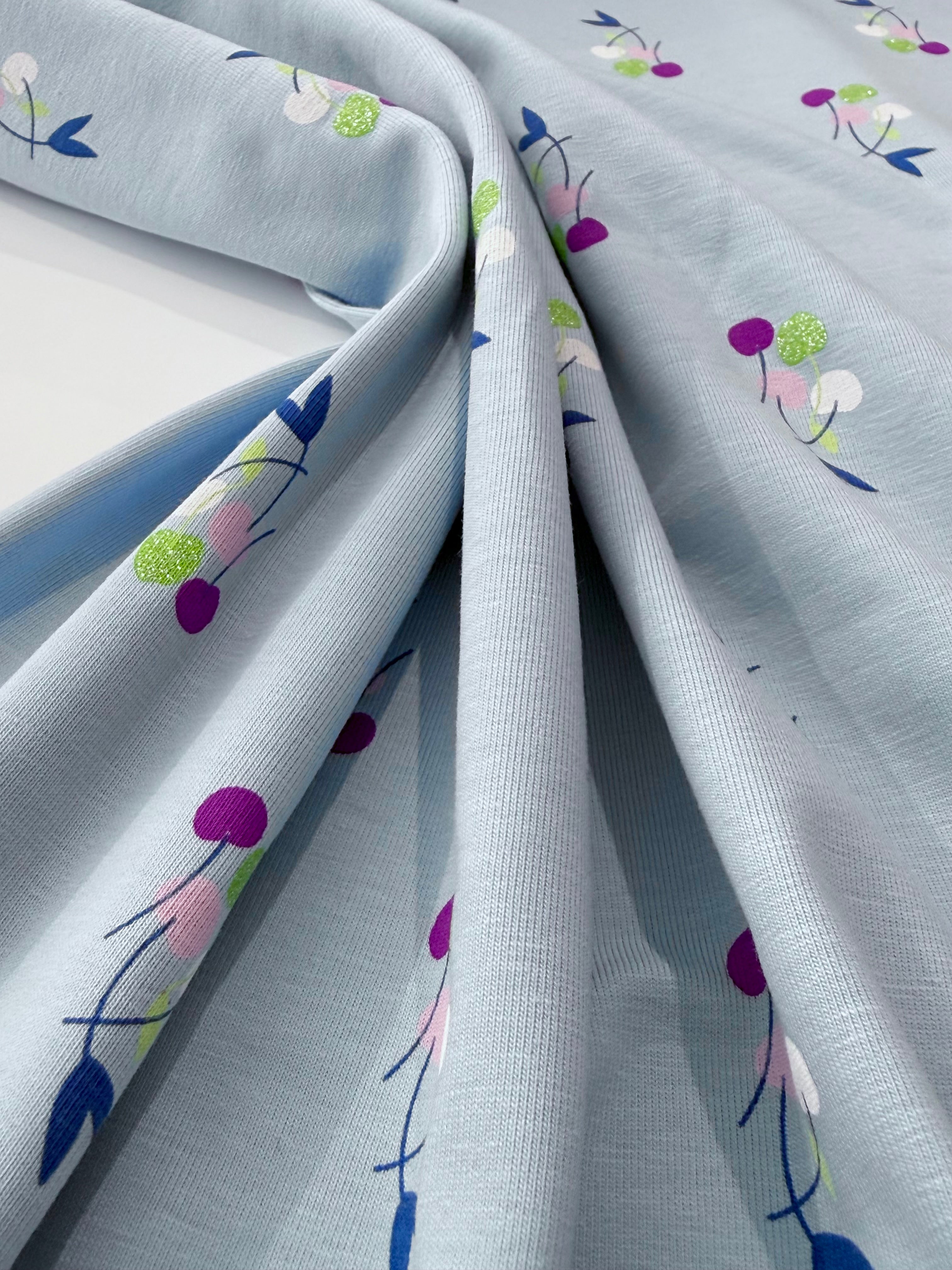 Cherry Bomb Cotton Jersey – Ex Paul Smith Deadstock