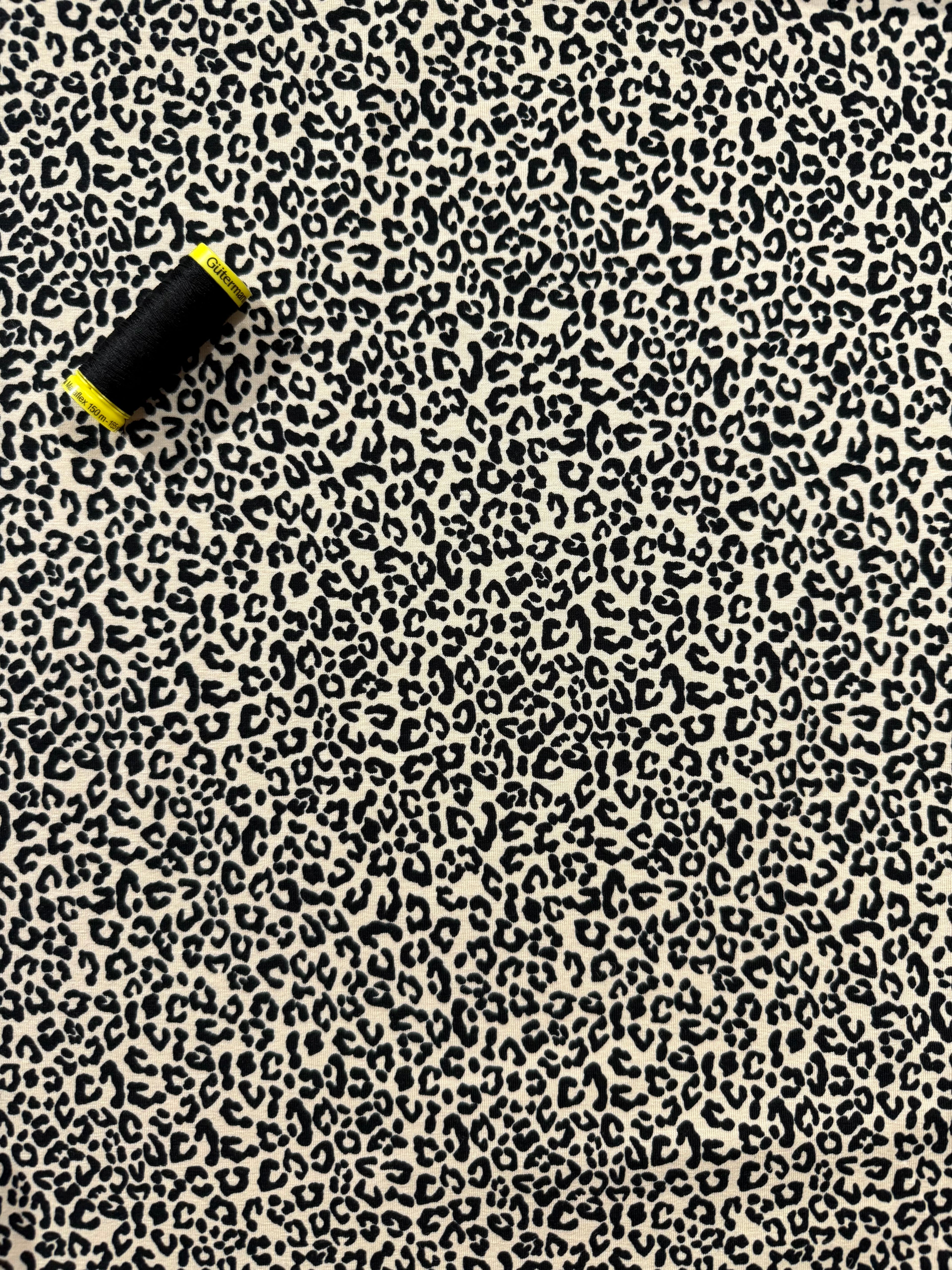 Tiny Leopard Cotton Jersey