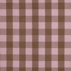 Light Pink And Brown Cotton Yarn Dyed Check