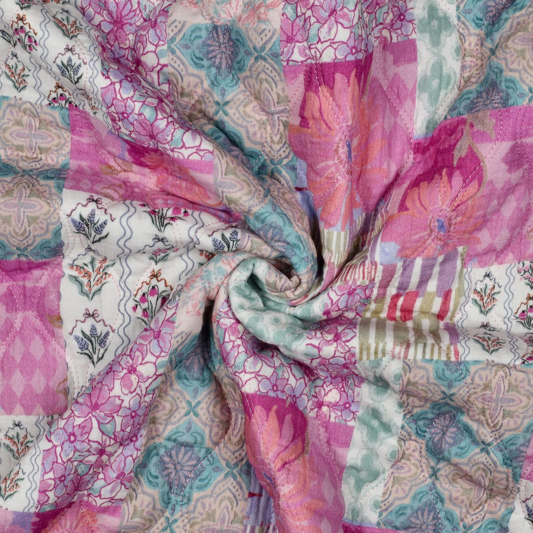 Bohemian Patchwork Pre-Quilted Double Gauze