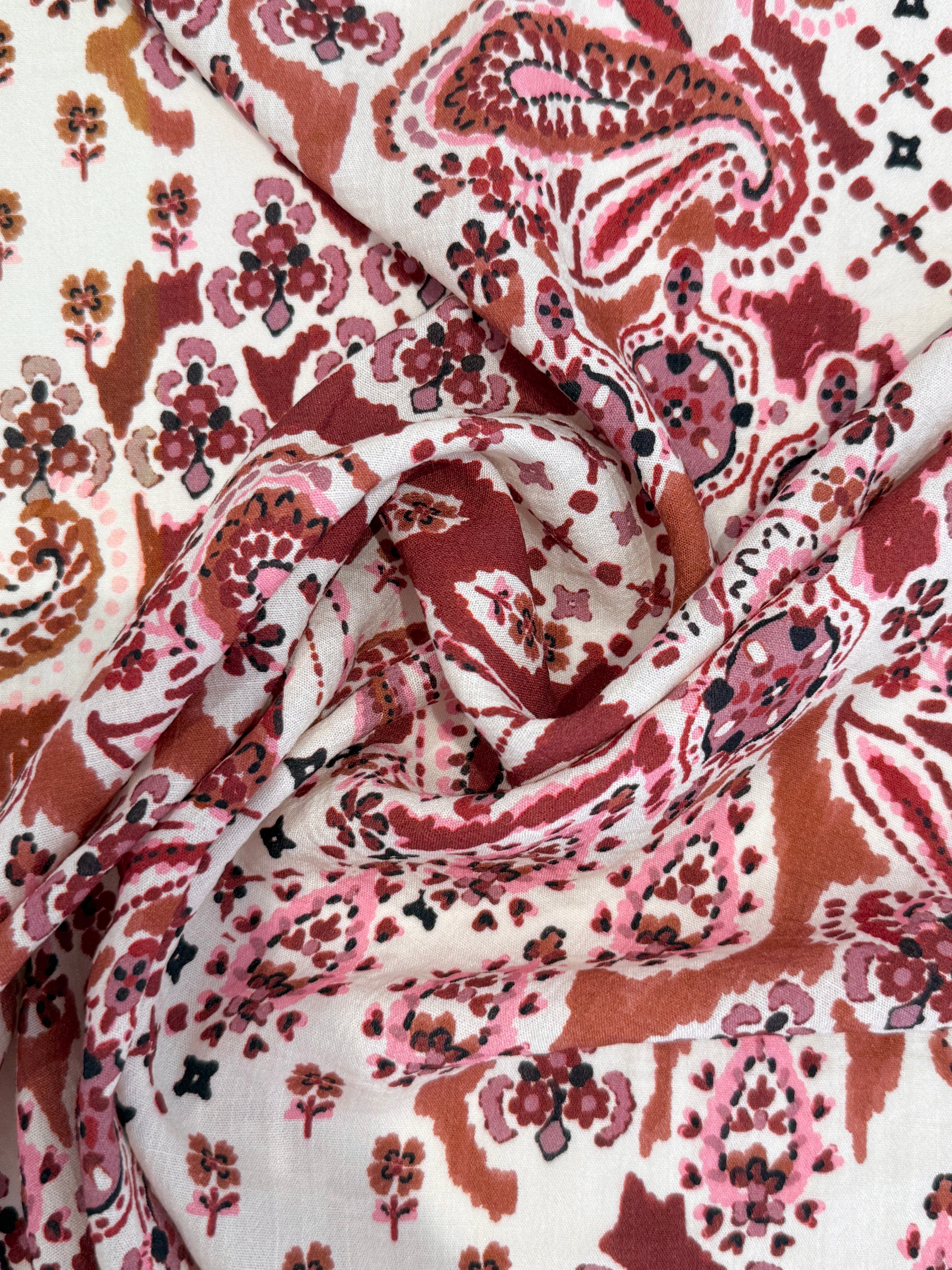 Paisley Viscose Blend Deadstock