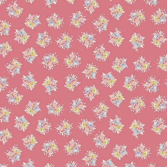 Petite Fleur By Makower UK - Posy Pink -184-P Fat Quarter