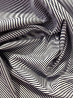 Ex Designer Deadstock Stripe Cotton - Navy