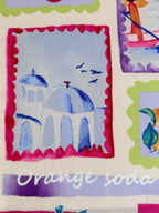 Postcards From The Med Viscose Poplin