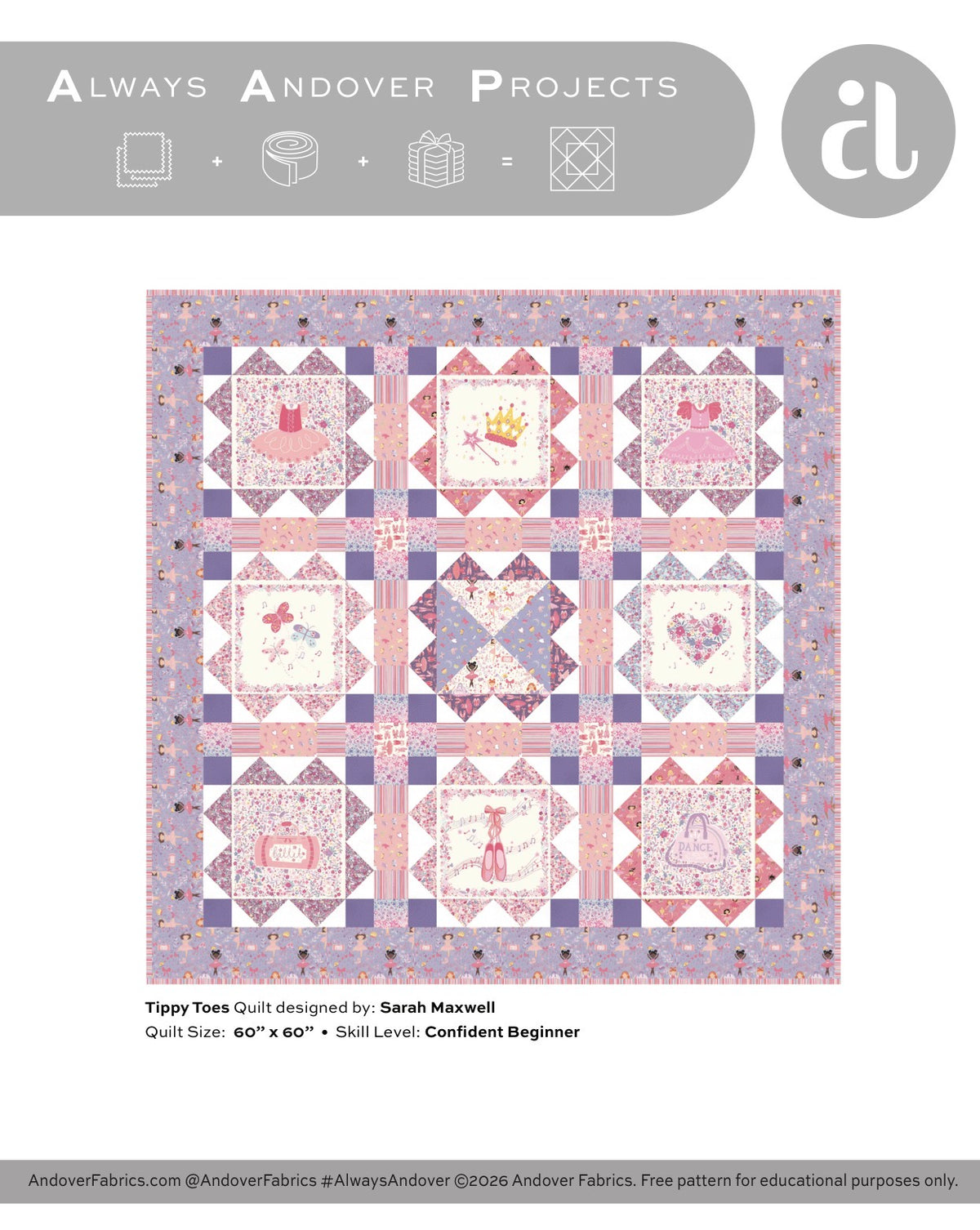 Dance Class Panel MU-248-1 By Makower Uk