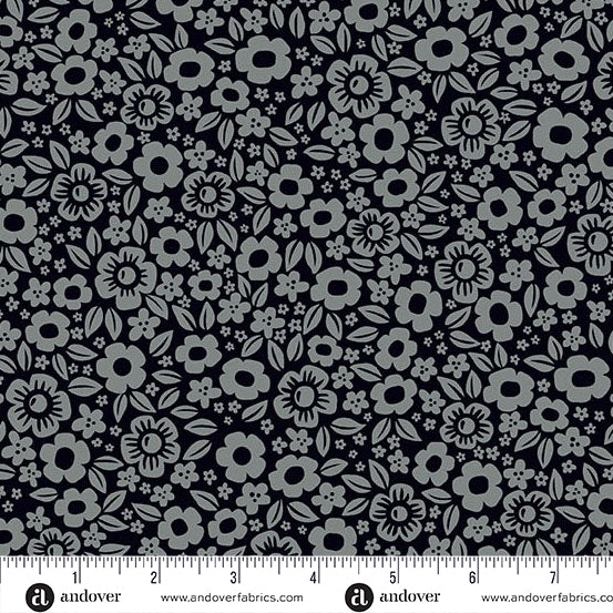 Ghostly Garden 5 Inch Charm Pack By KP Creates for Andover Fabrics
