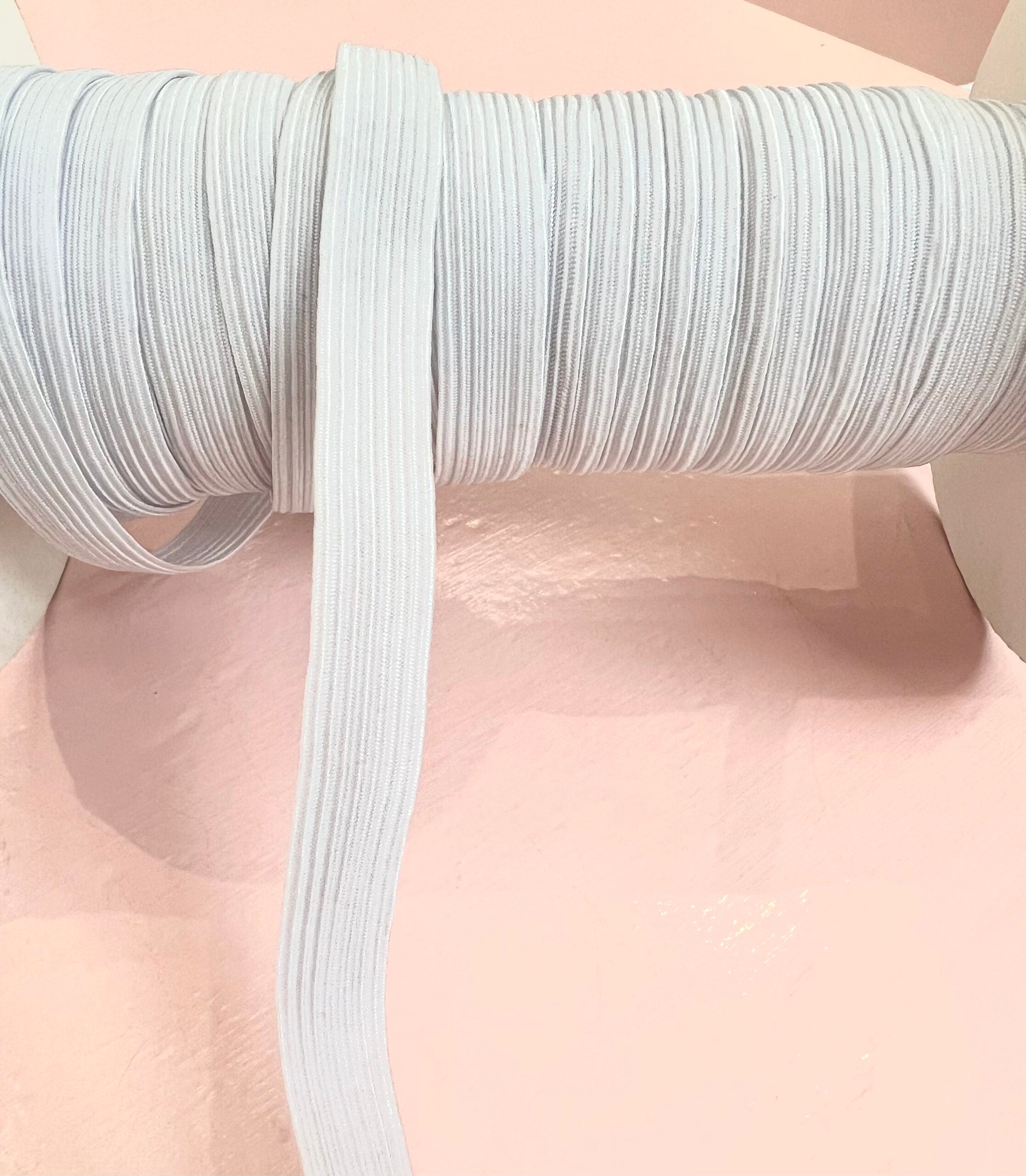 White Woven Elastic 1.3 cm Wide