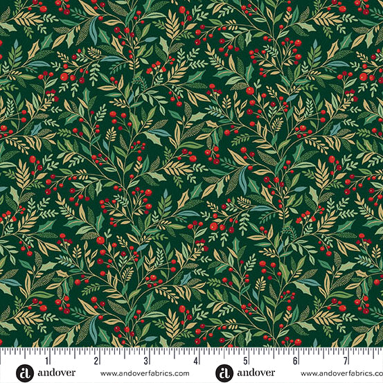 Holly Green MU214G - Adorn By Makower UK