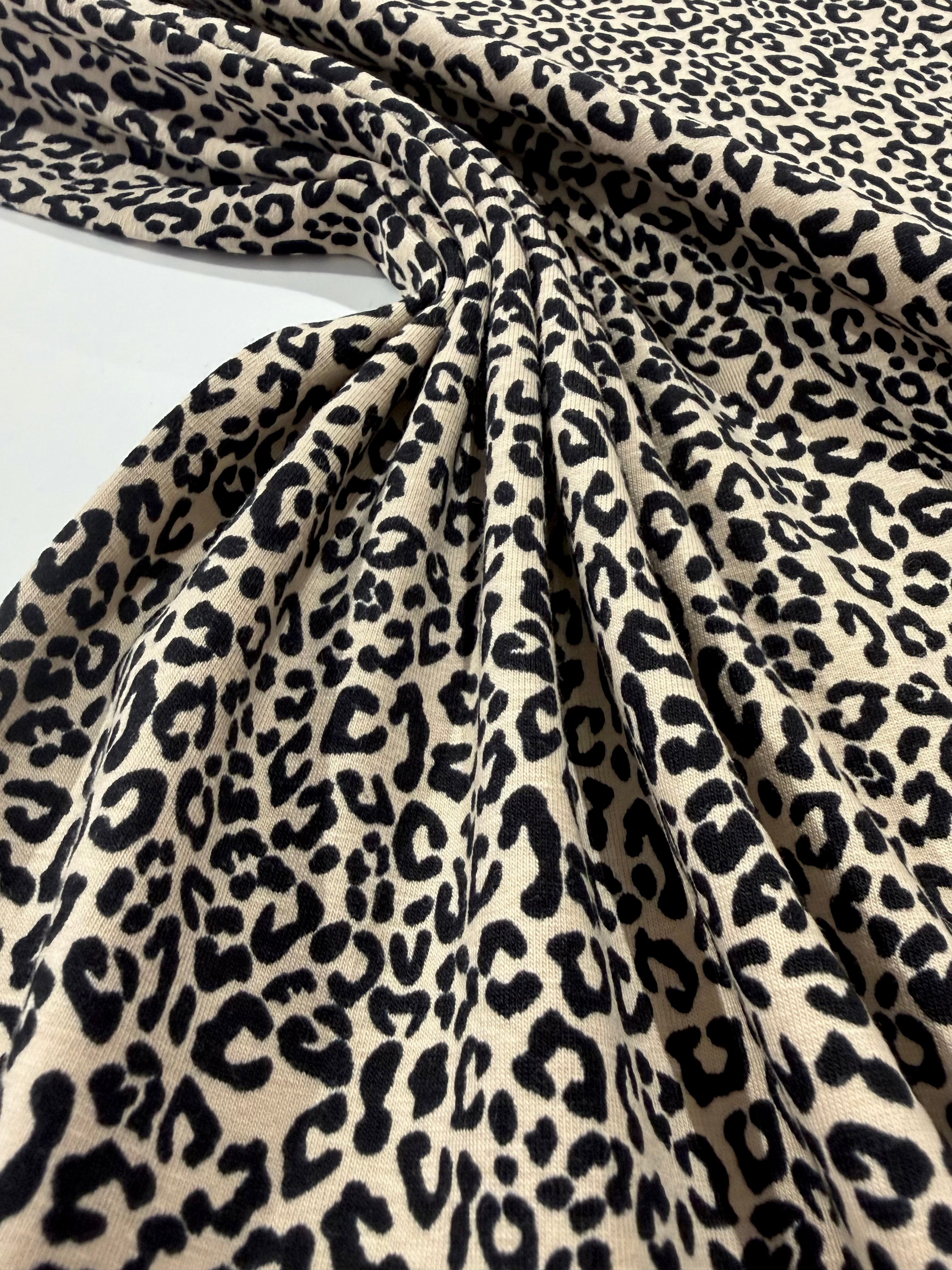 Tiny Leopard Cotton Jersey