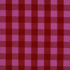 Red And Fuchsia Cotton Yarn Dyed Check