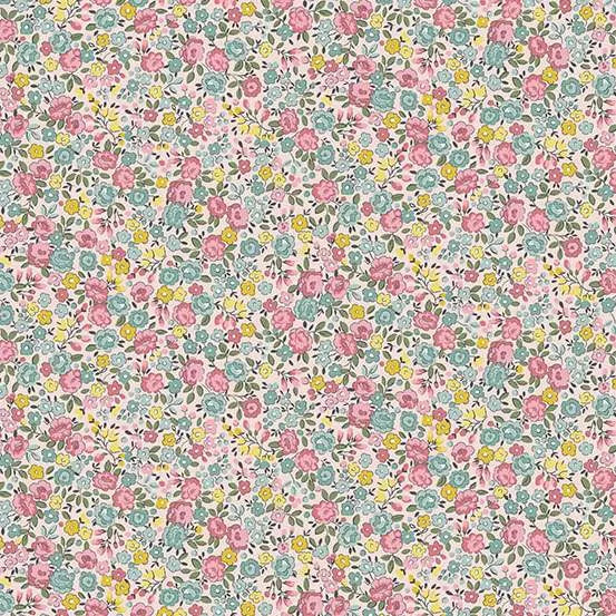 Petite Fleur By Makower UK - Rose Pink -181-P Fat Quarter