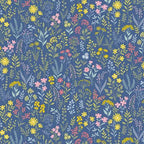 Petite Fleur By Makower UK - Meadow Blue -180-B Fat Quarter