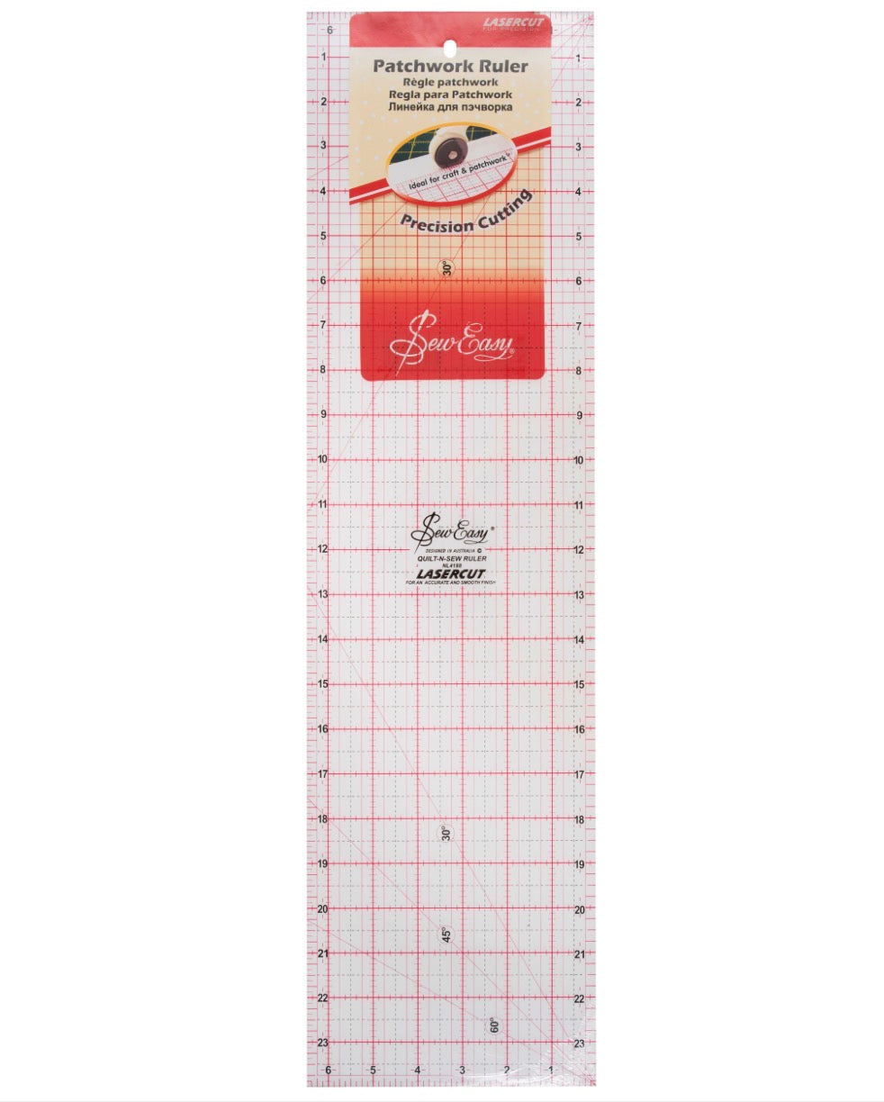 Patchwork Ruler 24” x 6.5” Inch By Sew Easy
