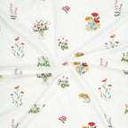 Embroidered Wildflower Cotton Voile