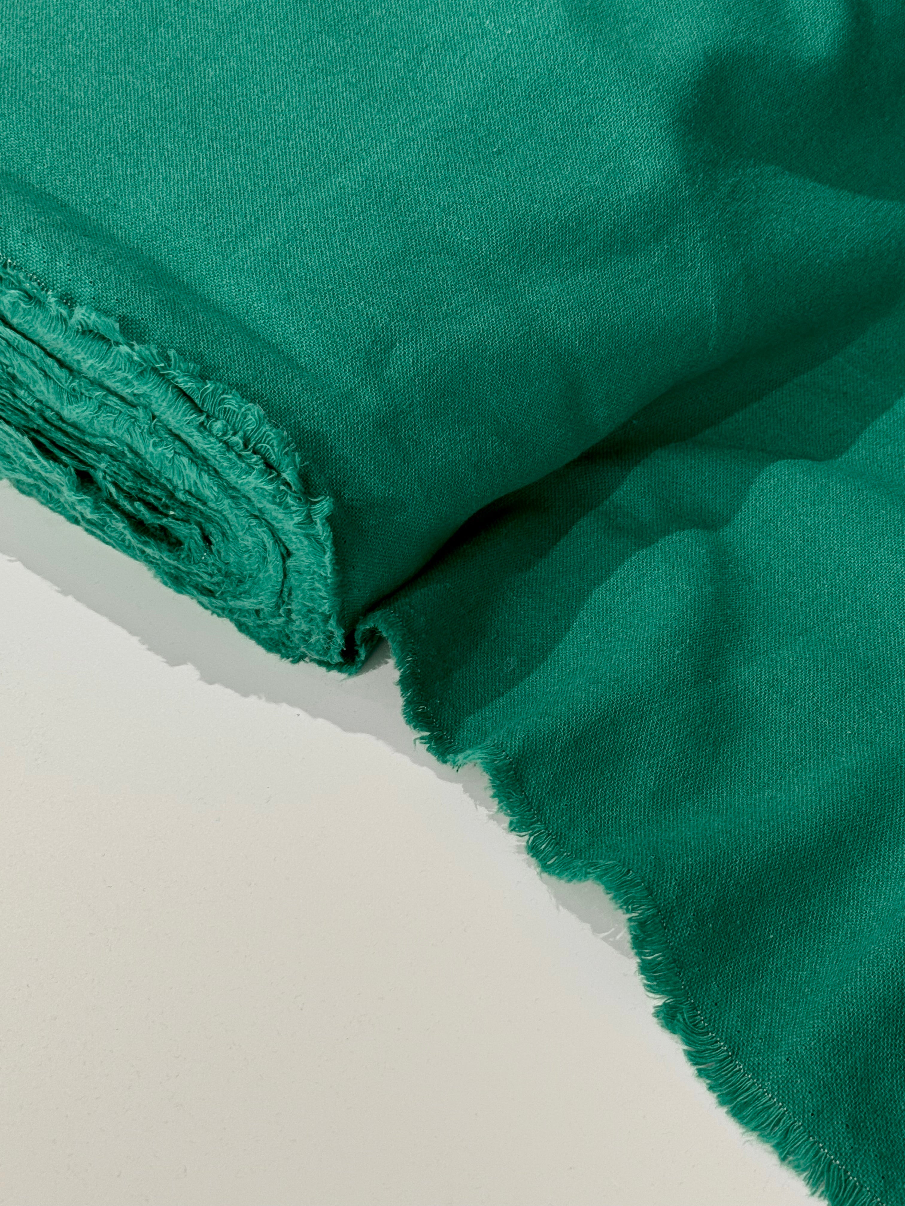 Rainforest Green Yarn Dyed Linen Cotton Blend