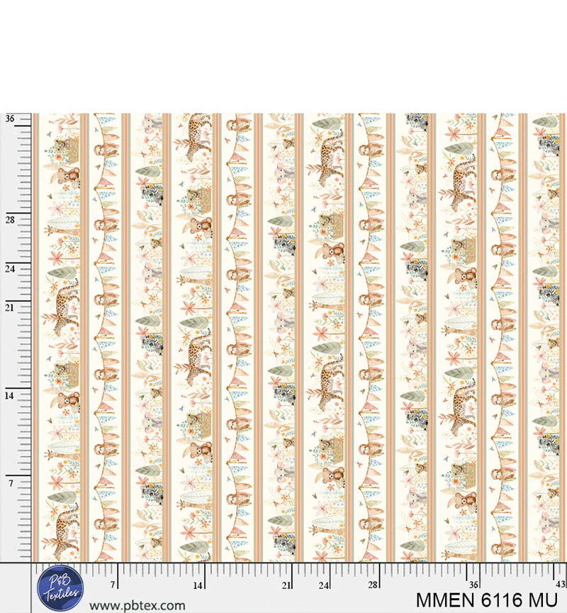 Mini Menagerie By Audrey Roberts For P&B Textiles - 6 Fat Quarter Bundle Pack