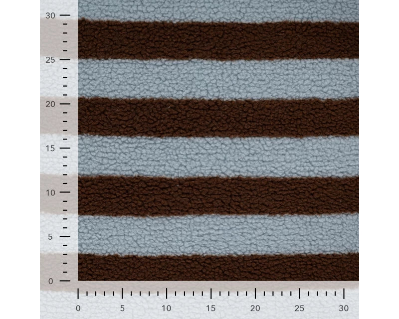 Blue Stripe Sherpa Teddy