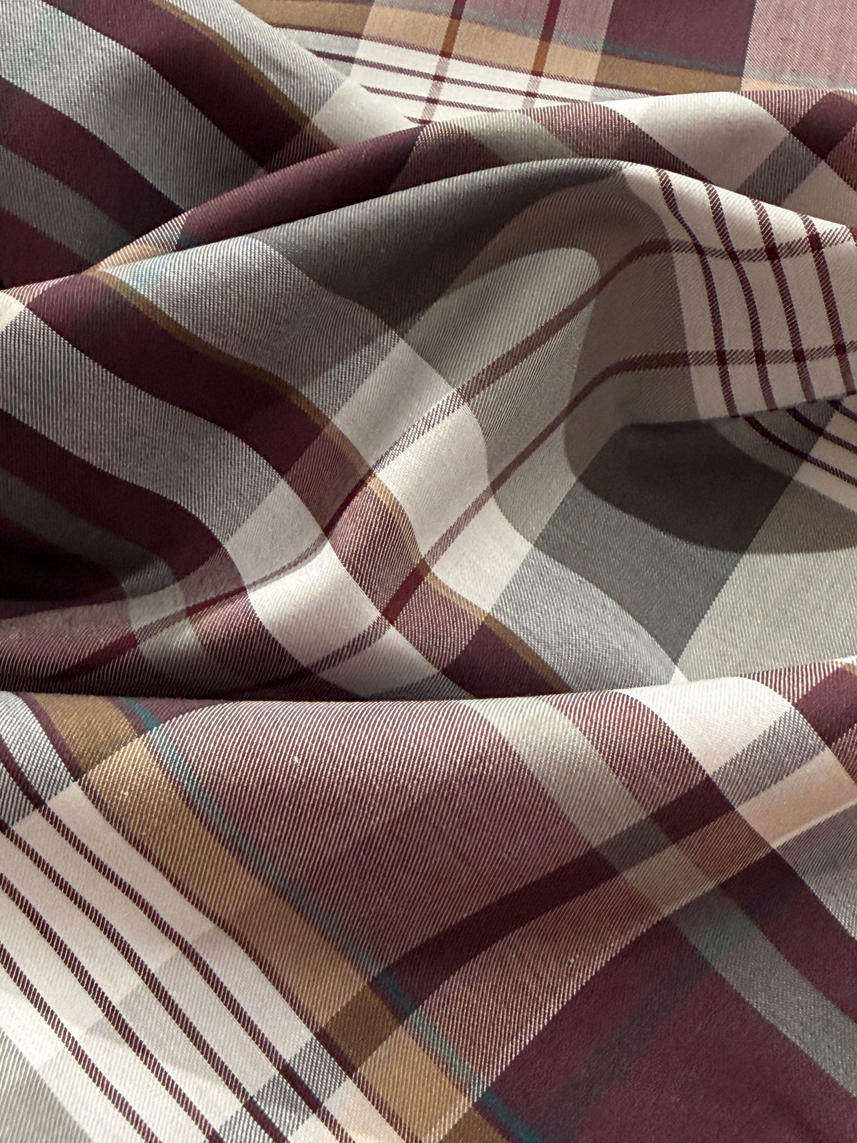 Berry Tartan Check Cotton